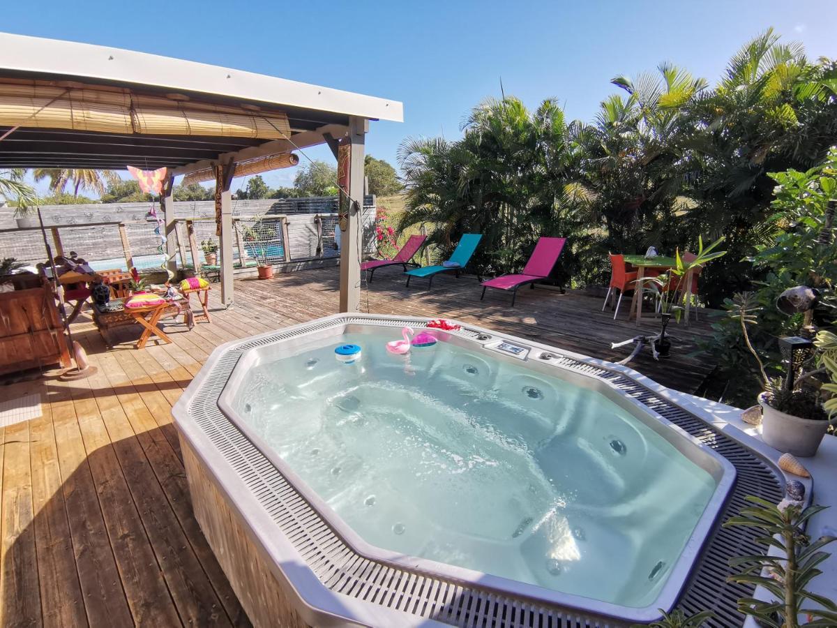 Bungalow La Perle - Jacuzzi - Piscine Сен Франсоа Екстериор снимка